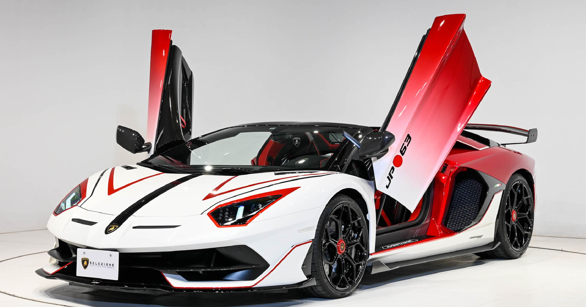 Cận cảnh Lamborghini Aventador SVJ Roadster duy nhất trên thế giới